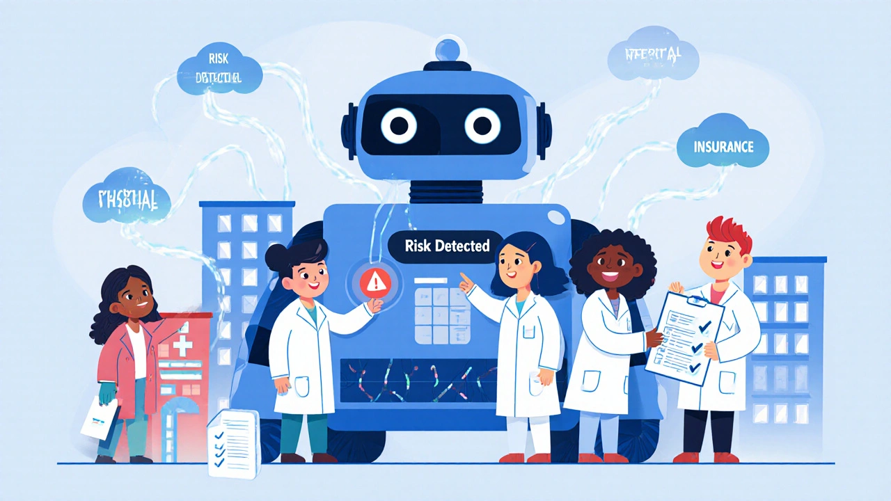 Scientists operate a friendly robot named Sentinel that pulls health data from hospitals and insurance clouds.