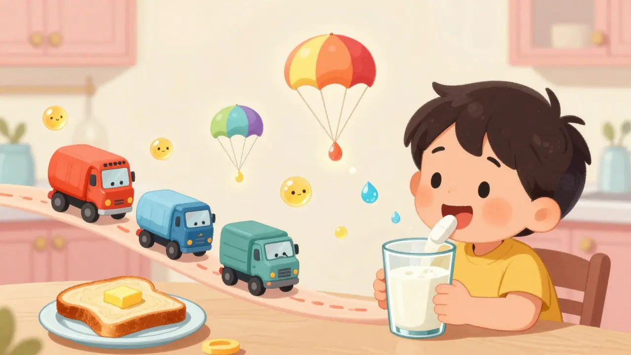 How Fatty Foods Boost Absorption of Lipid-Based Medications