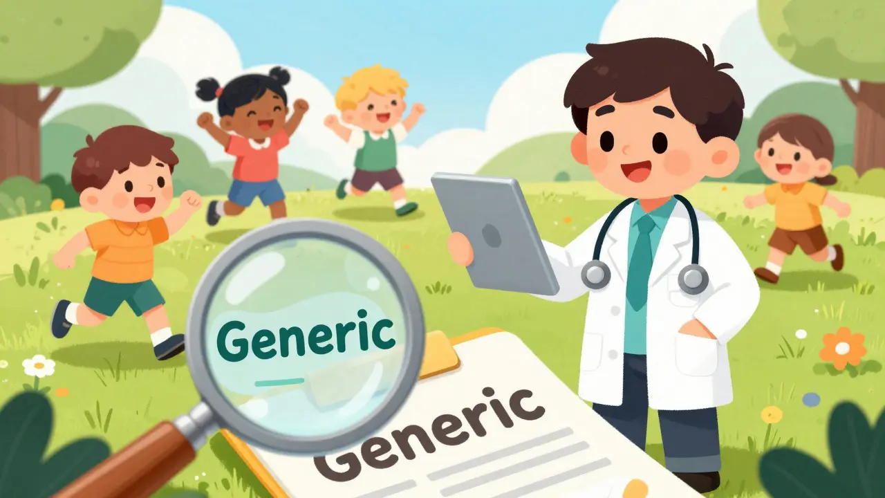Cartoon doctor helping patients move freely with generic meds